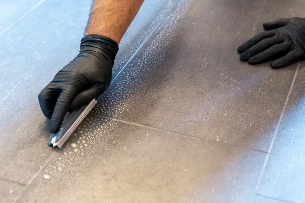 Cleaning Grout On Floor Tiles